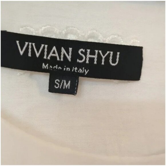 Vivian Shyu white layered silk blouse size S/M - Picture 5 of 6
